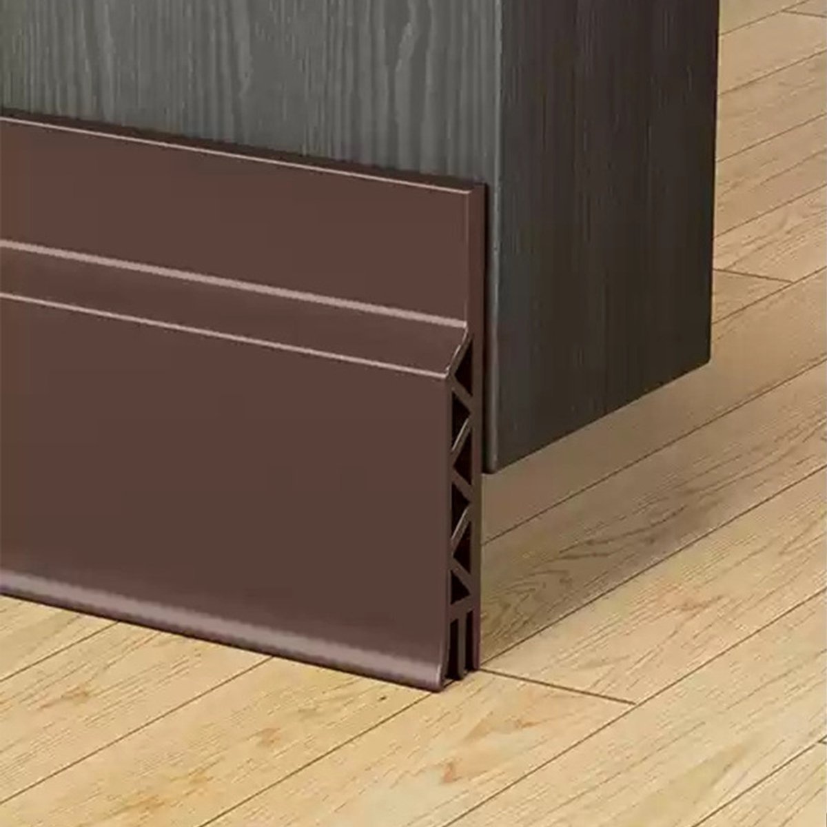 Casalora Aanpasbare Tochtstopper Deurrubber – Bruin – Zelfklevende Deurrubber – Snelle installatie – Geluids,Tocht ,Tegen Kou ,Vocht – 100 cm x 5 cm