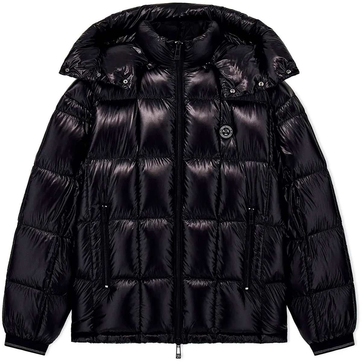 Armani Exchange Xm003344_af23755 Gewatteerde Jas Zwart M Man