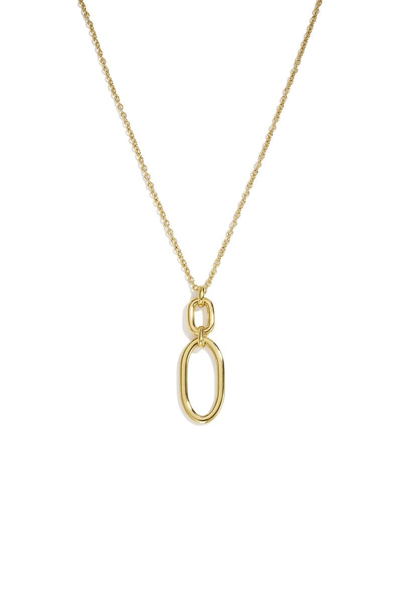 Roestvrijstalen Ketting met Ovale Hanger – Daily Simple Series - Goud