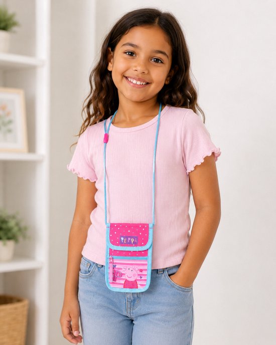 Peppa Pig portemonnee 18 cm roze