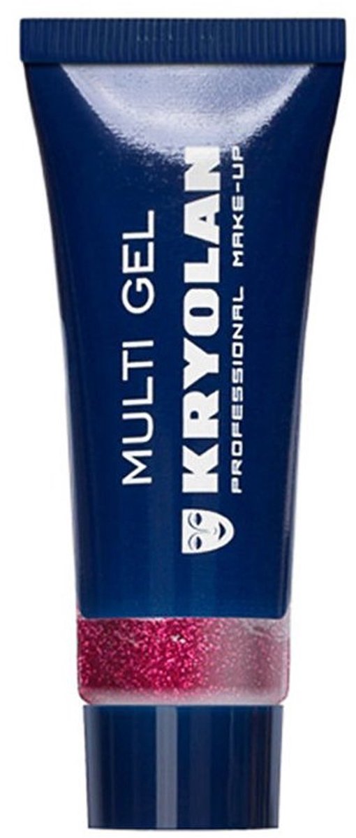 Kryolan Glittergel Rood Fijn