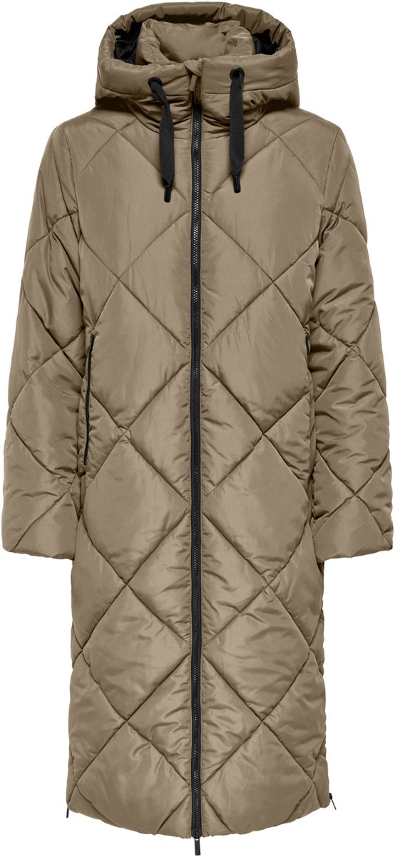 Only Jas Onlmaggi Long Hood Puffer Cc Otw 15373236 Silver Mink Dames Maat - XS