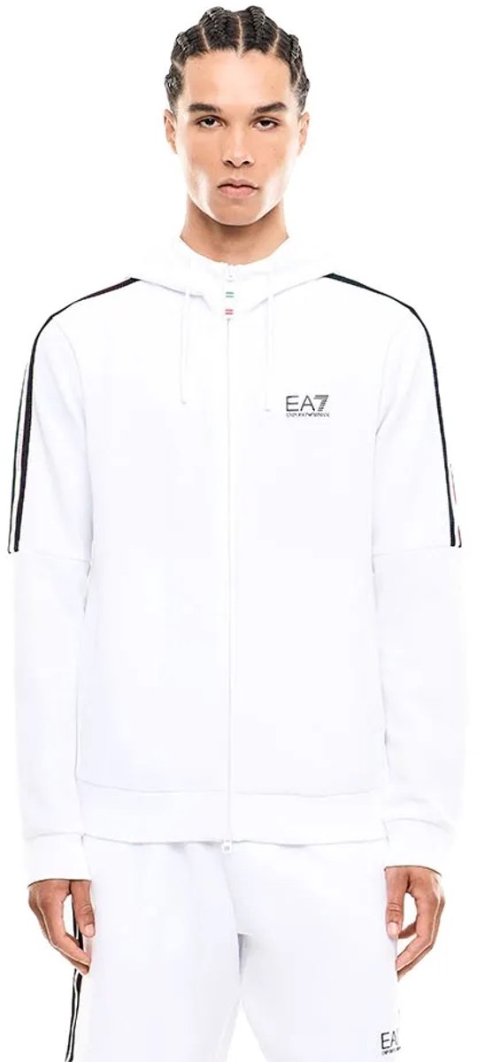 Ea7 Emporio Armani Italian Spirit Sweatshirt Met Rits Wit L Man