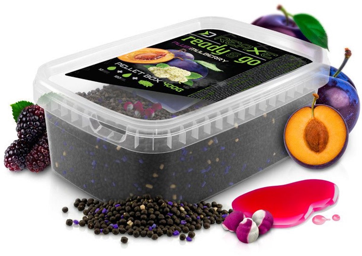 Delphin Reaxe READY&GO Pelletbox | 400g Plum Mulberry
