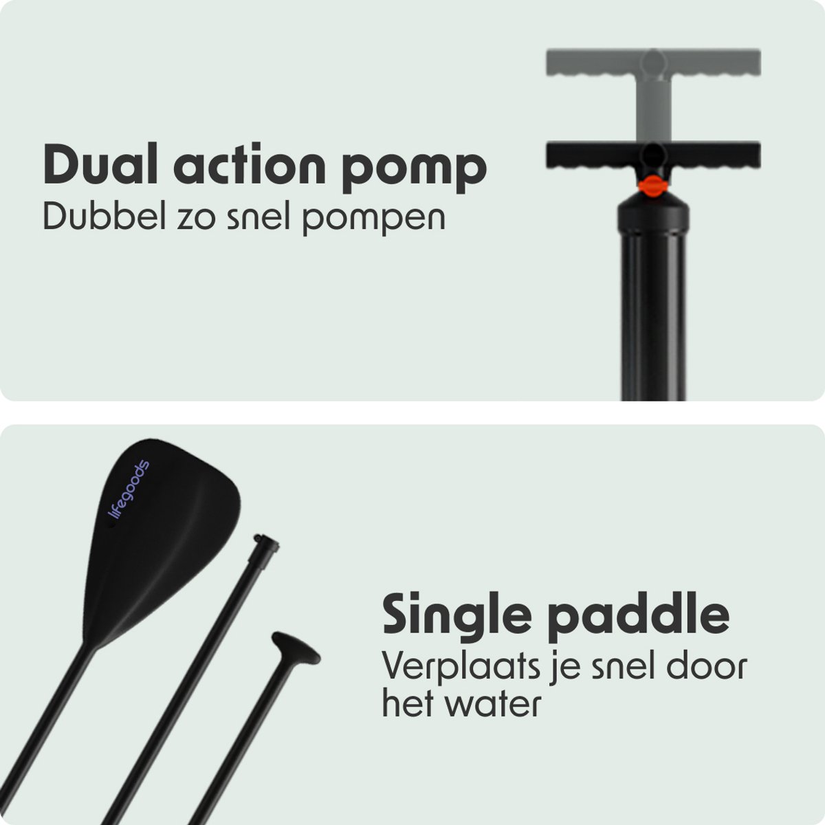 LifeGoods SUP Board Allround Compact - 120 KG Draagkracht - 300 x 76 cm - Opblaasbaar - Compleet SUP pakket - Paars – foto 6