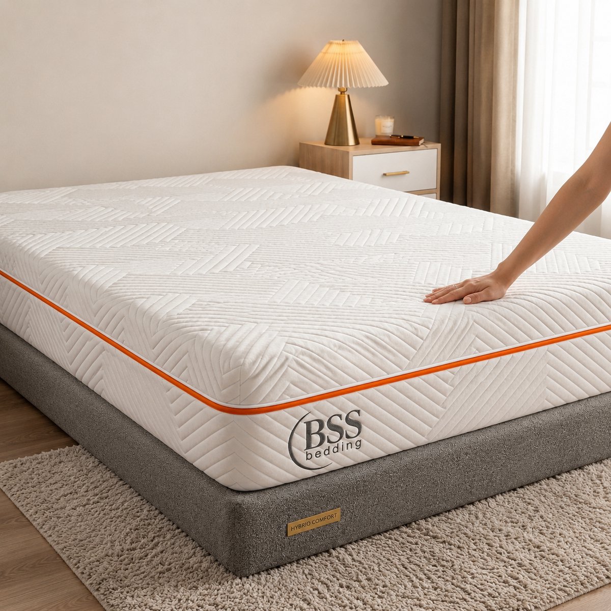 BSS Bedding Initial - Matras - 120x200 cm - 18 cm Dik - Traagschuim met Gel Memory Foam