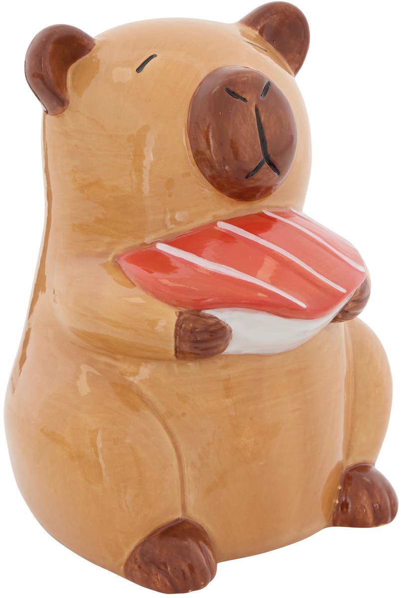 Atmosphera for Kids Spaarpot Capybara - Ø12xH15cm - Bruin