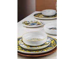 Asir - Dinerset - Eetset - Serviesset (24 stuks) - Veelkleurig - 27 x 27 x 2,5 cm