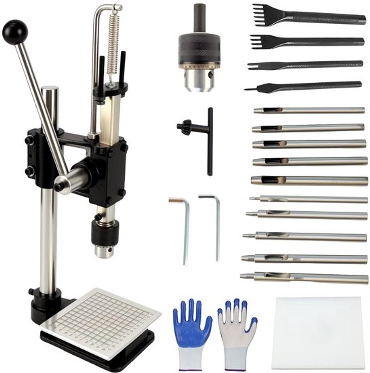 Die-cuttingmachine voor leer en aluminium - Geschikt voor PP en gatpons-stempel voor creatieve DIY-projecten