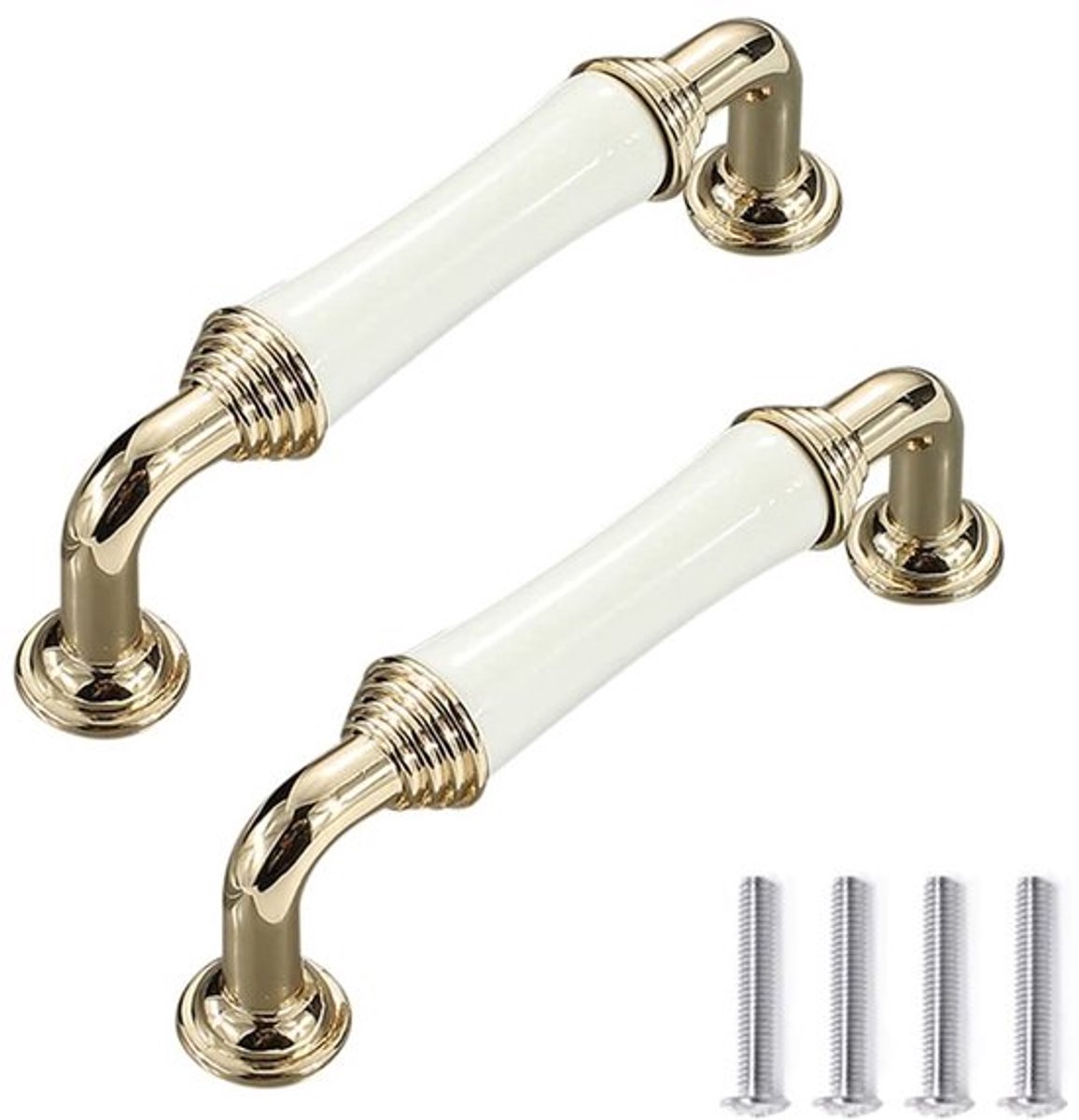 Deurgrepen Antiek Design - Kastknoppen Vintage - Handgrepen voor Keuken/Lade - Meubelknop - 96mm - Comfortabel Vastgrijpen