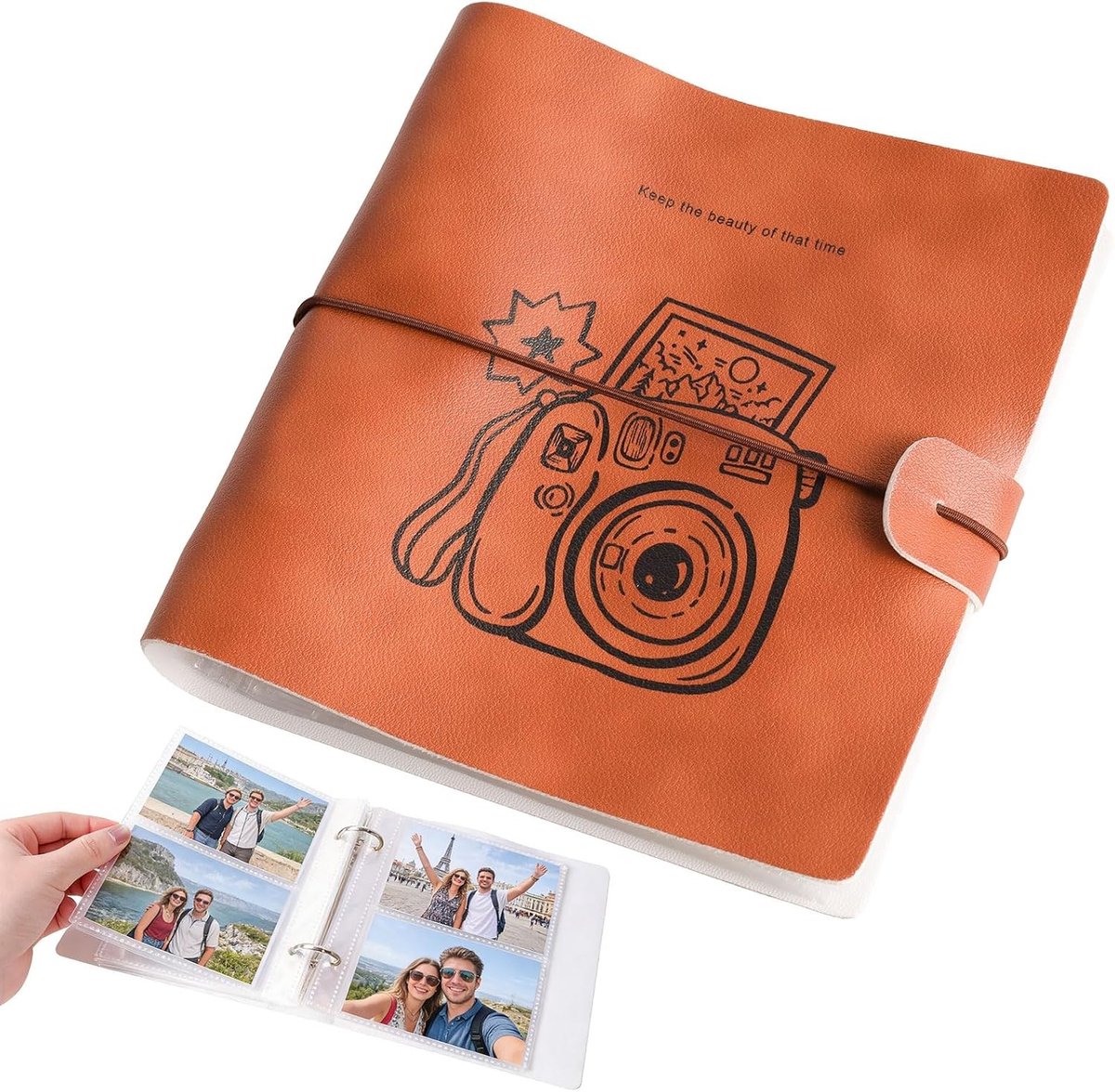 Mini Fotoalbum met 200 Compartimenten voor Fujifilm Instax en Polaroid Foto's - Ideaal voor het Opslaan en Organiseren van Herinneringen