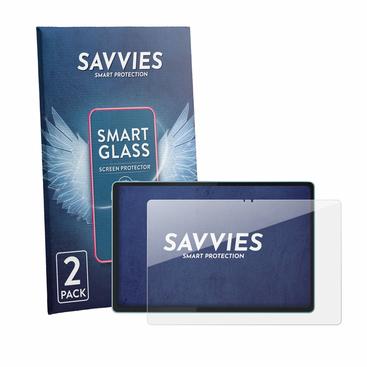 2 Stuks Savvies Screenprotector - geschikt voor Motorola Moto Pad 70 - beschermfolie glas transparant