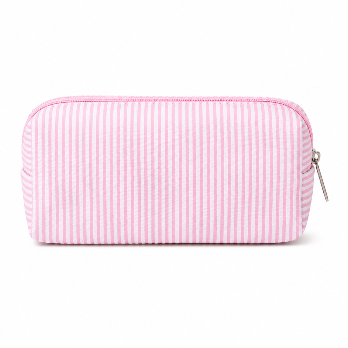Ulisem - Pennenetui - Klein Etui voor Pennen & Potloden - Gestreepte Pennenzak voor Dames - School, Kantoor & Reizen - roze