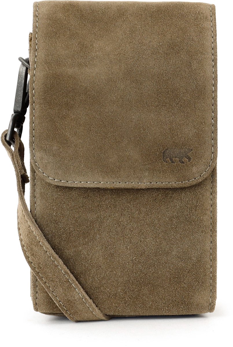 Bear Design Robbie Suede Leren Crossbodytas - Schoudertas - Taupe