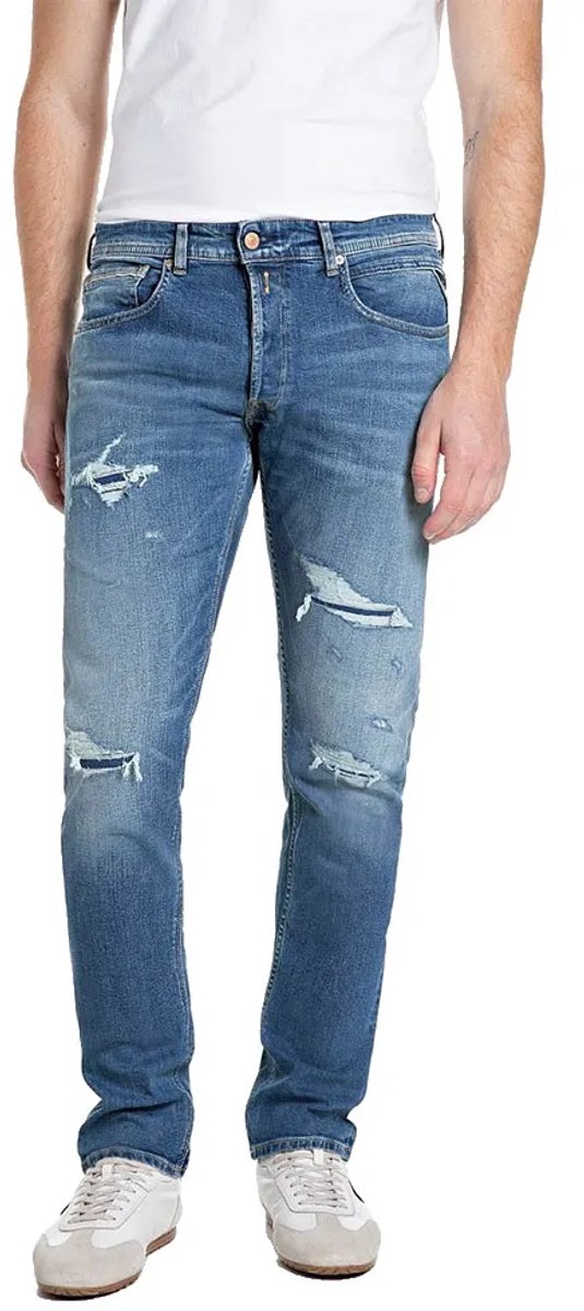 Replay M0972.000.573226 Broek Blauw 34 / 30 Man
