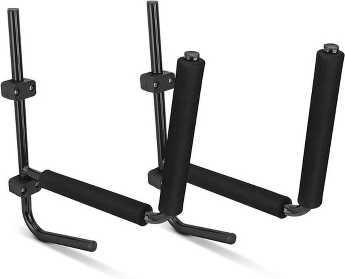 Kajakrek - Wandmontage - Peddelopslag - Geschikt voor Kano - 2 Kajakopbergrek met accessoires.