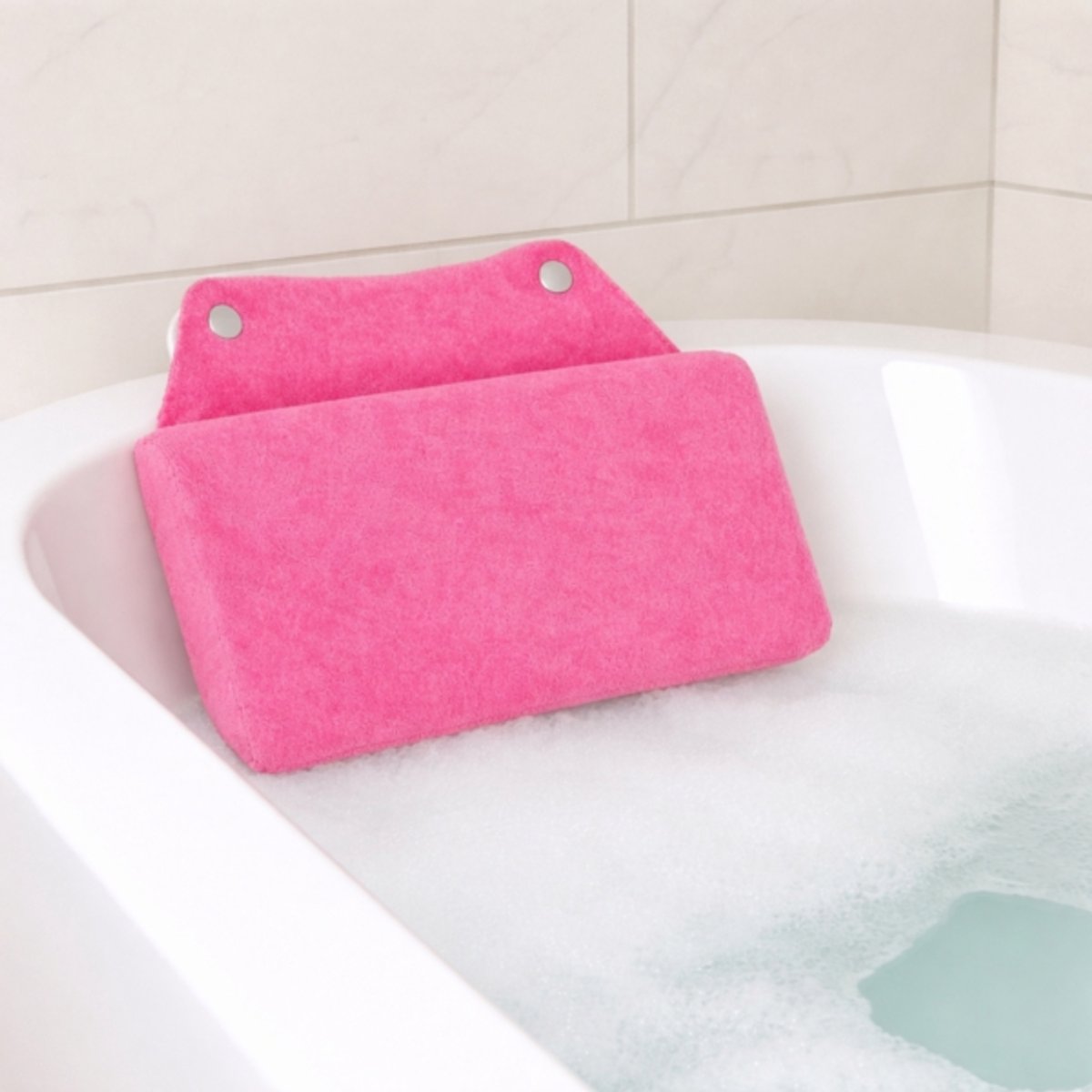 Badkussen Sweet Dreams roze 25 x 16 cm