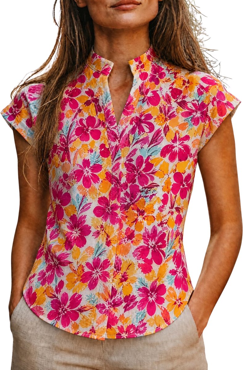 Currero T-Shirt Dames Shirt Zomerkleding T Shirt Mode Old Money Polo Vrouwen Kleding Volwassenen Rode Roos
