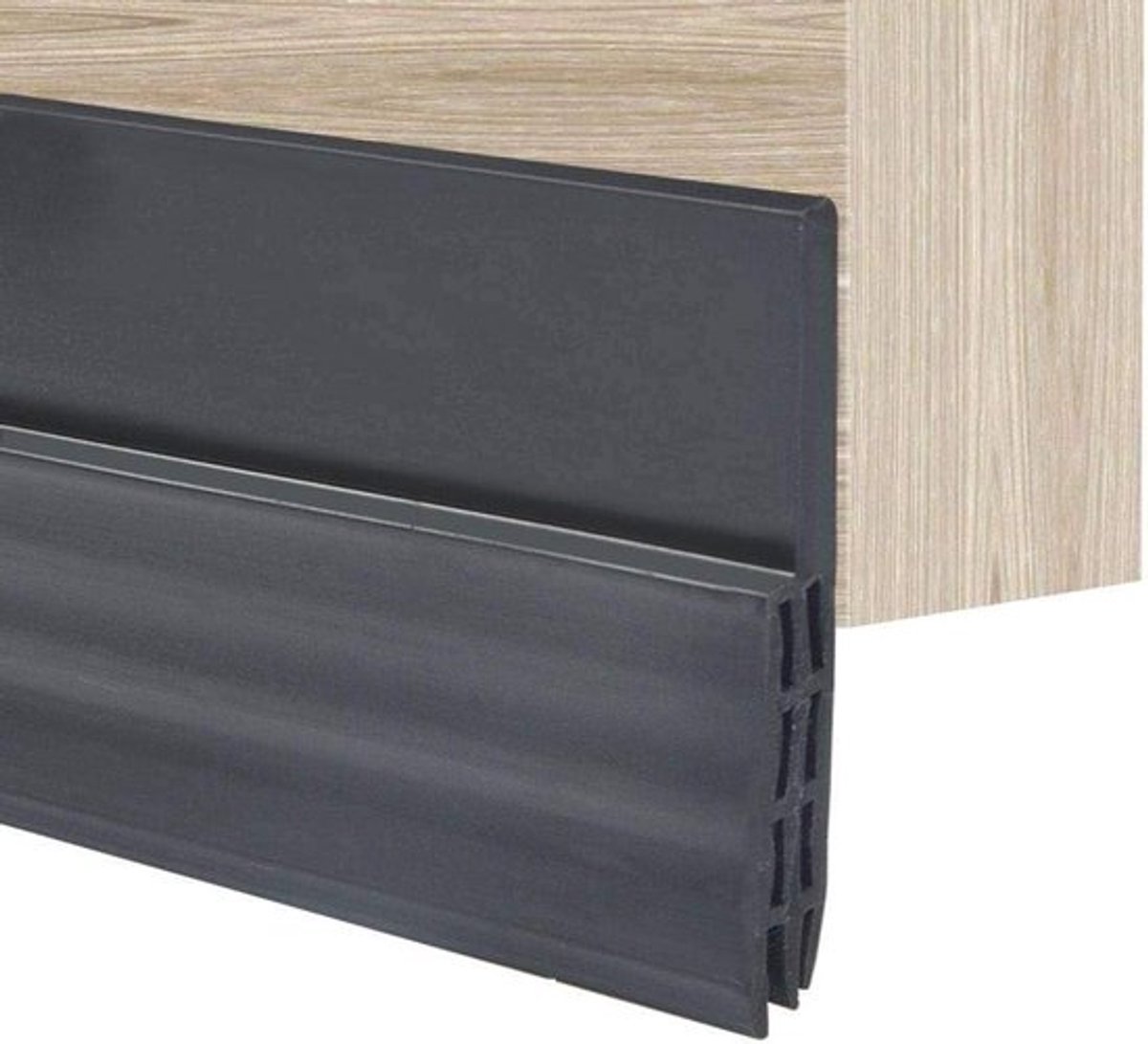 - Deurafdichting - Tochtstrip - Geluidsdicht - Zelfklevend - Binnendeuren - Isolatie - Weerbestendig - Zwart - 100 cm.
