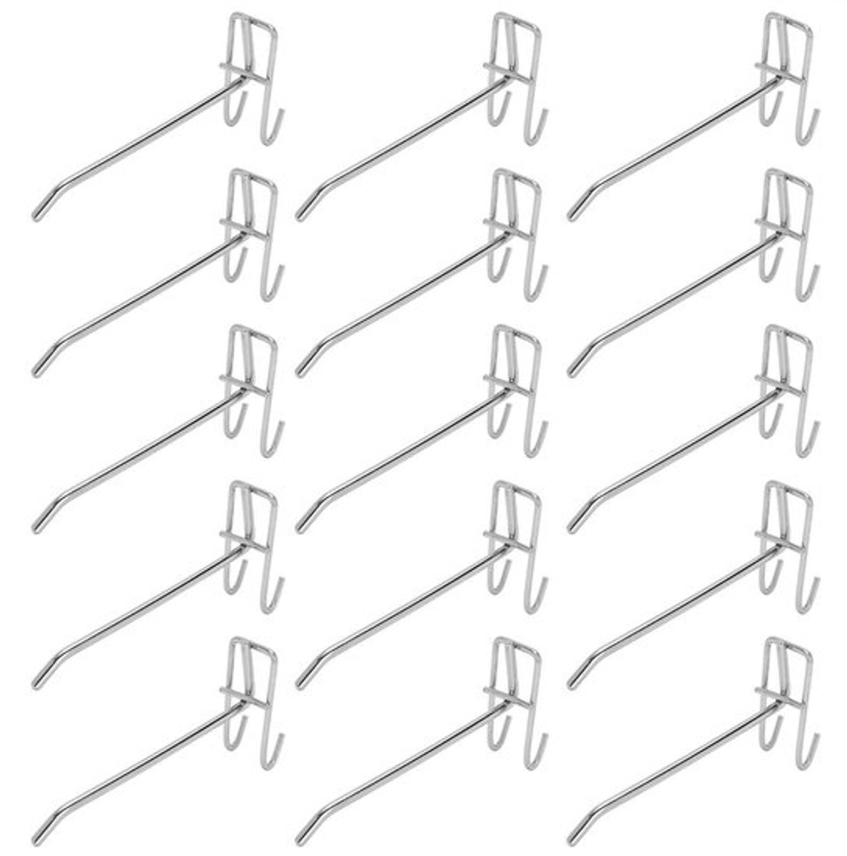 Pegboard haken 30 stuks - Metalen plankhaak - Muurbeugel - Organiseren - Supermarkt - Hoogwaardig ijzer - Plankhaken