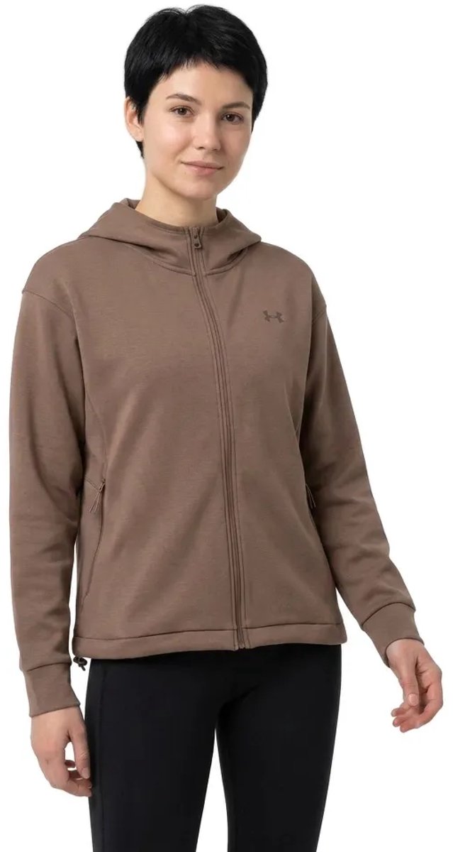 Under Armour Unstoppable Fleece Sweatshirt Met Rits Bruin M Vrouw