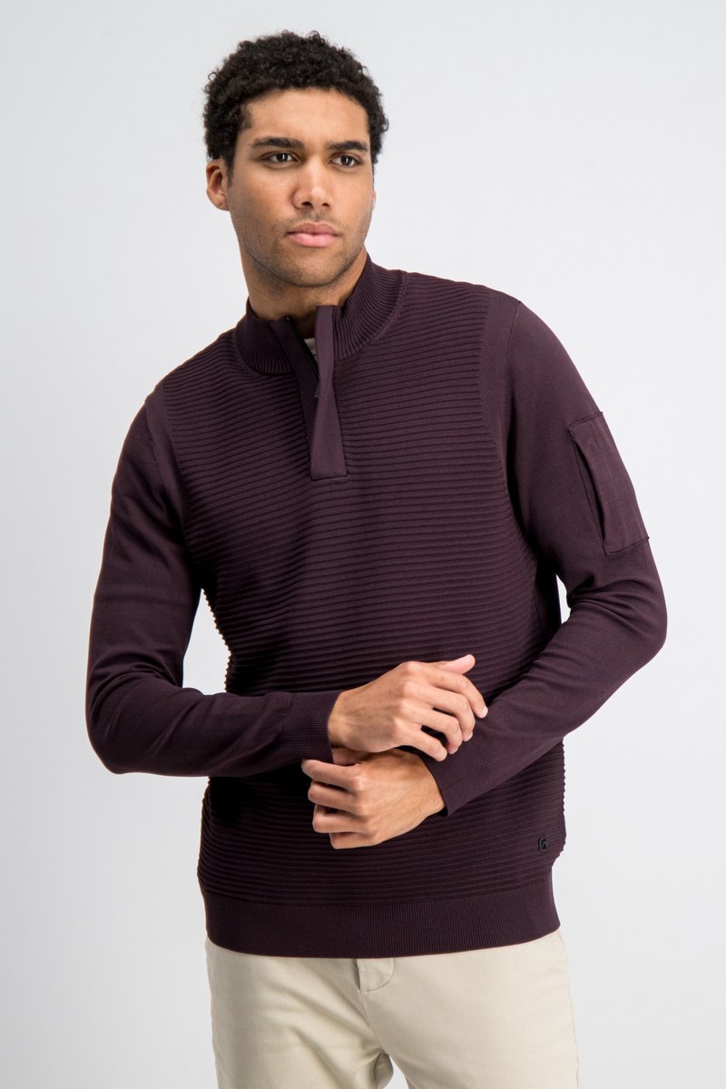 Gabbiano Trui Hoyt 6167278 00674 Burnt Bordeaux Mannen Maat - S