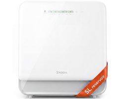 Skoov Mini Vaatwasser met waterreservoir - 5 couverts - 6 wasprogramma's - Extra stil - Kleine smalle vrijstaande afwasmachine - Camping - Wit