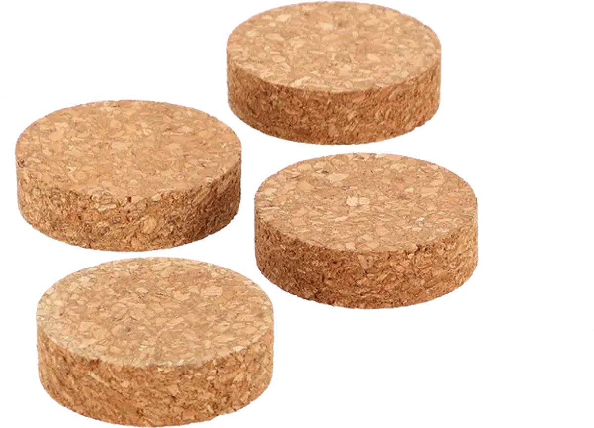 Esschert Design Kurken Potvoetjes – Set van 4