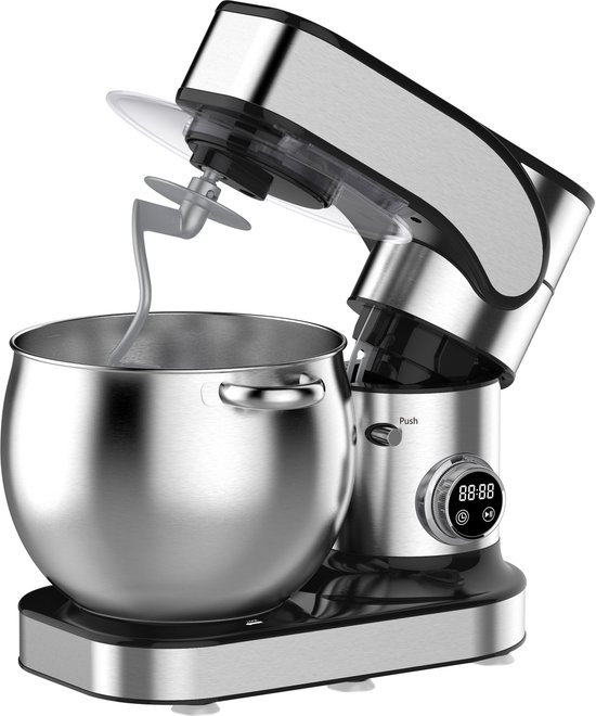 Pro Cheff - MZ2320 - Keukenmachine – Standmixer – 2000W – XXL RVS Mengkom 12L – 12 Snelheden & Timer – Planetaire Werking — afbeelding 2