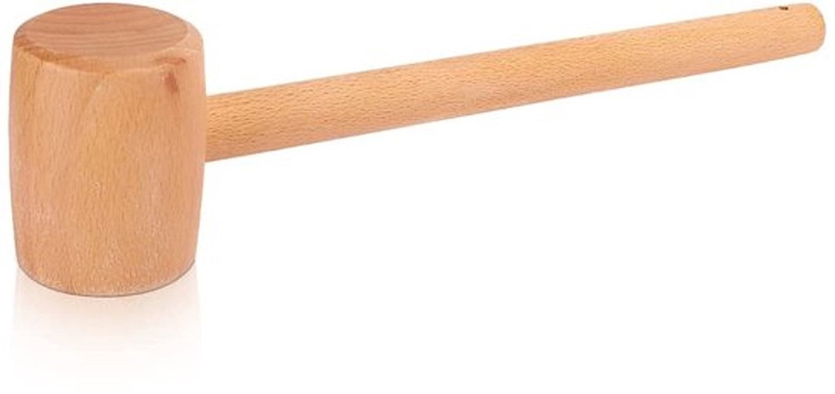 Houten Hamer Hoge Hardheid - Beuken Hamer - Lederbewerking - Houtsnijwerk - Duurzaam - Comfortabele Grip - Lederhamer