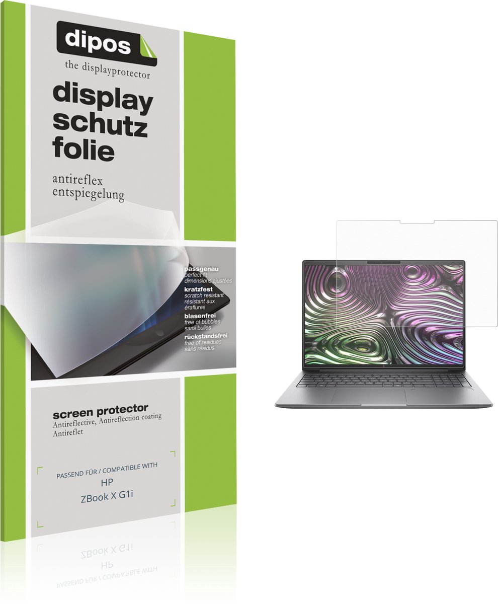 dipos – 2x Matte Beschermfolie geschikt voor HP ZBook X G1i | Krasbestendige & antireflecterende Screenprotector Ultra-Thin