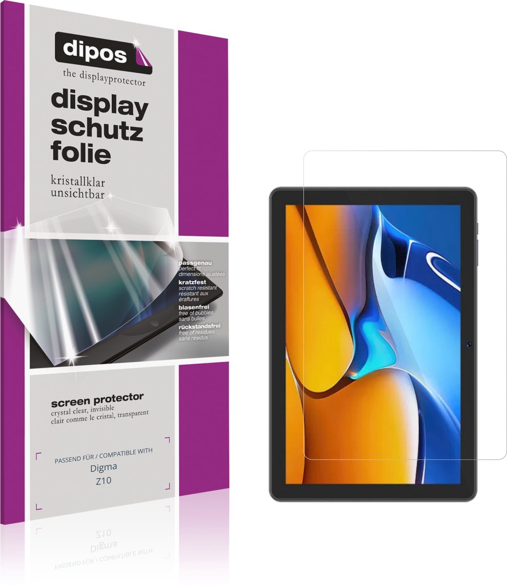 dipos – 2x Beschermfolie geschikt voor Digma Z10 | Krasbestendige & heldere Screenprotector Ultra-Thin