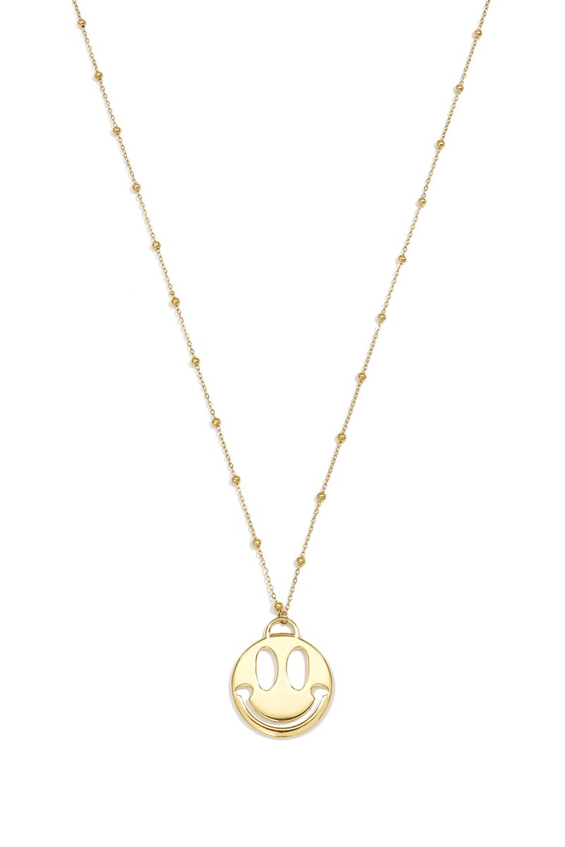 Lange Ketting met Blije Lachebek Hanger – Casual Daily Simple Series - Goud