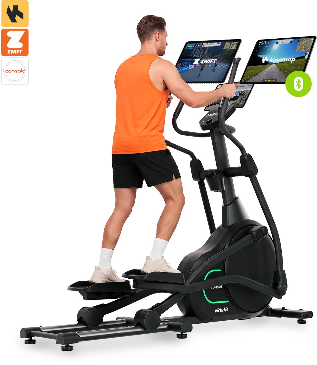 VirtuFit FDR300i Crosstrainer - Front Driven - 48 Weerstandsniveaus - 43 Programma's - 8 kg Vliegwiel - 150 kg - Bluetooth - Kinomap, Zwift & iConsole+