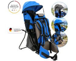 FA Sports Lil' Boss - Kinderdrager blauw - Met regen- en zonnedak - Veel opbergruimte - Tot maximaal 22 kg