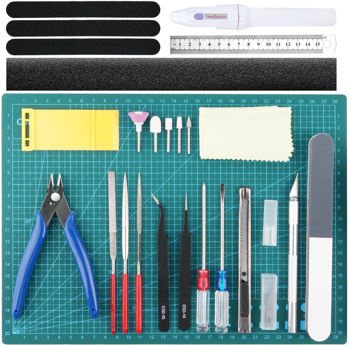Solidchoice - Modelbouw Gereedschap Kit - 33 Delig - Voor Hobby Bouwen en Repareren
