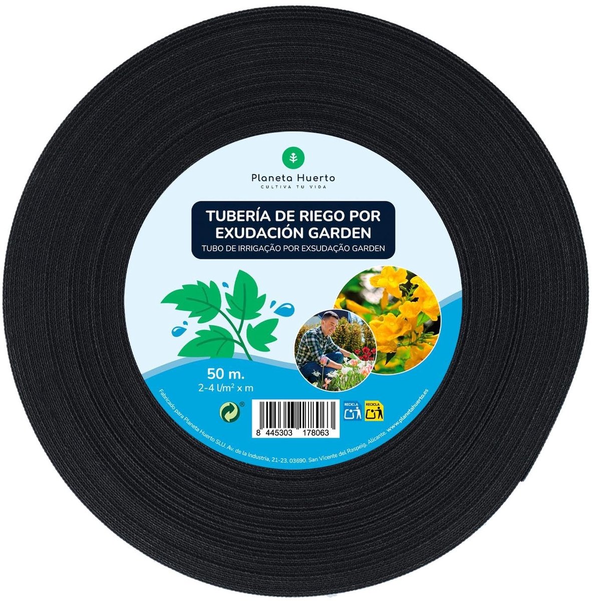 Solidchoice - Exudatie Rol voor Tuin met 50m Tuinslang