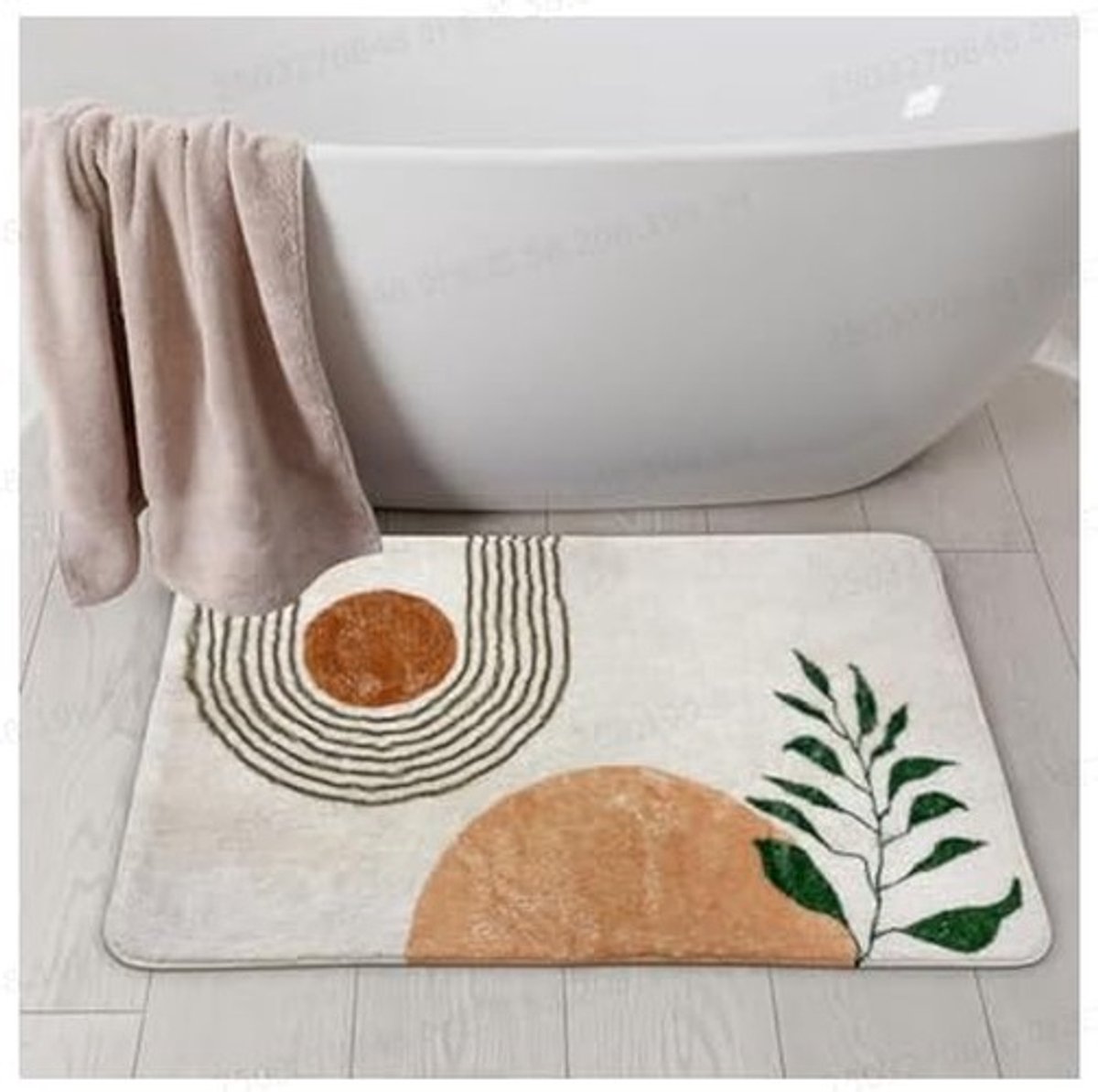 Solidchoice - Boho Badmat 50 x 80 cm Ultra Fijn Microvezel Absorberend en Antislip