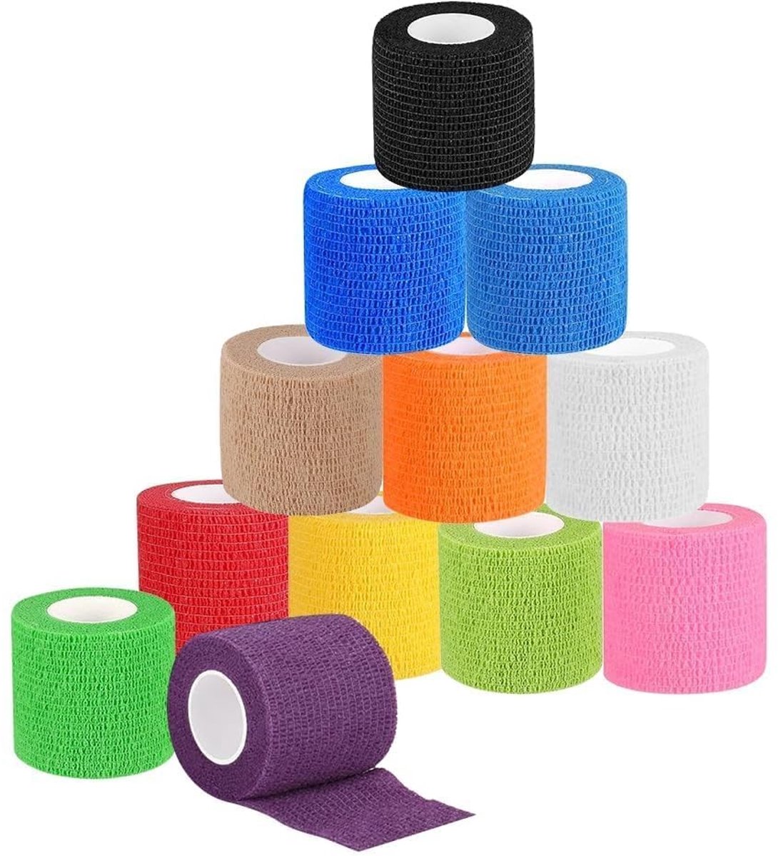 Solidchoice - Set van 12 Wegwerp Tattoo Grip Tape in Diverse Kleuren