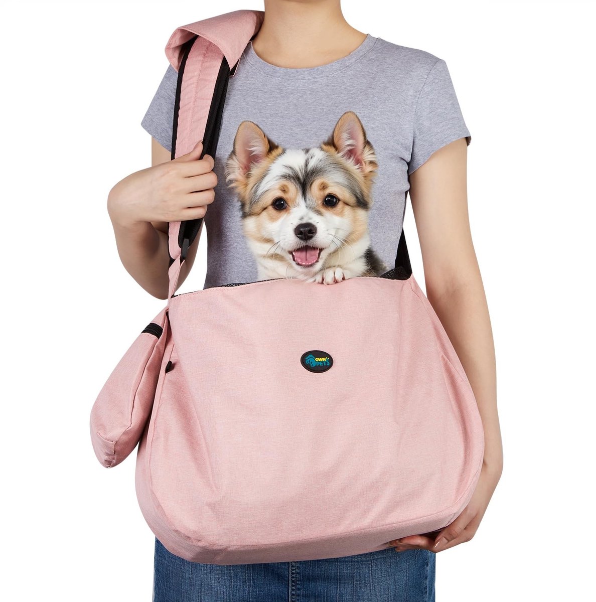 Solidchoice - Draagbare Sling Carrier voor Honden en Katten tot 9kg