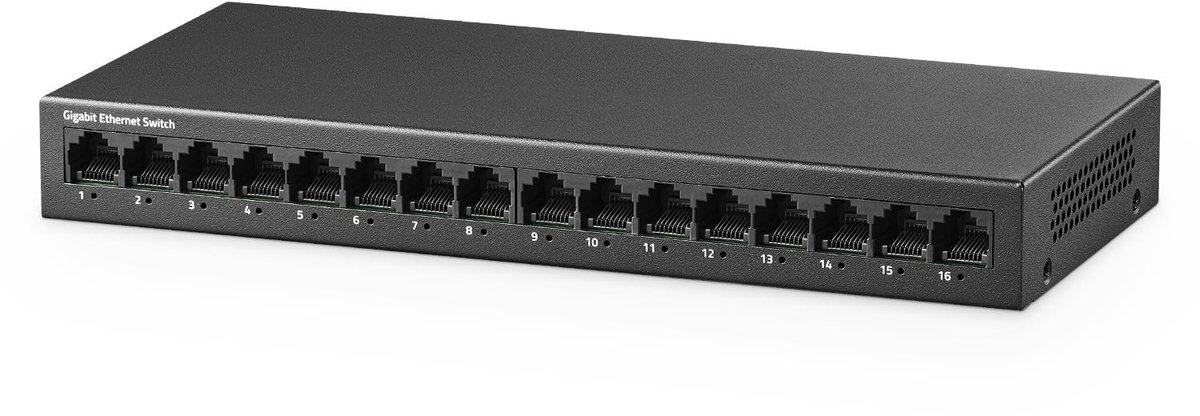 Solidchoice - 16 Poort Gigabit Ethernet Switch