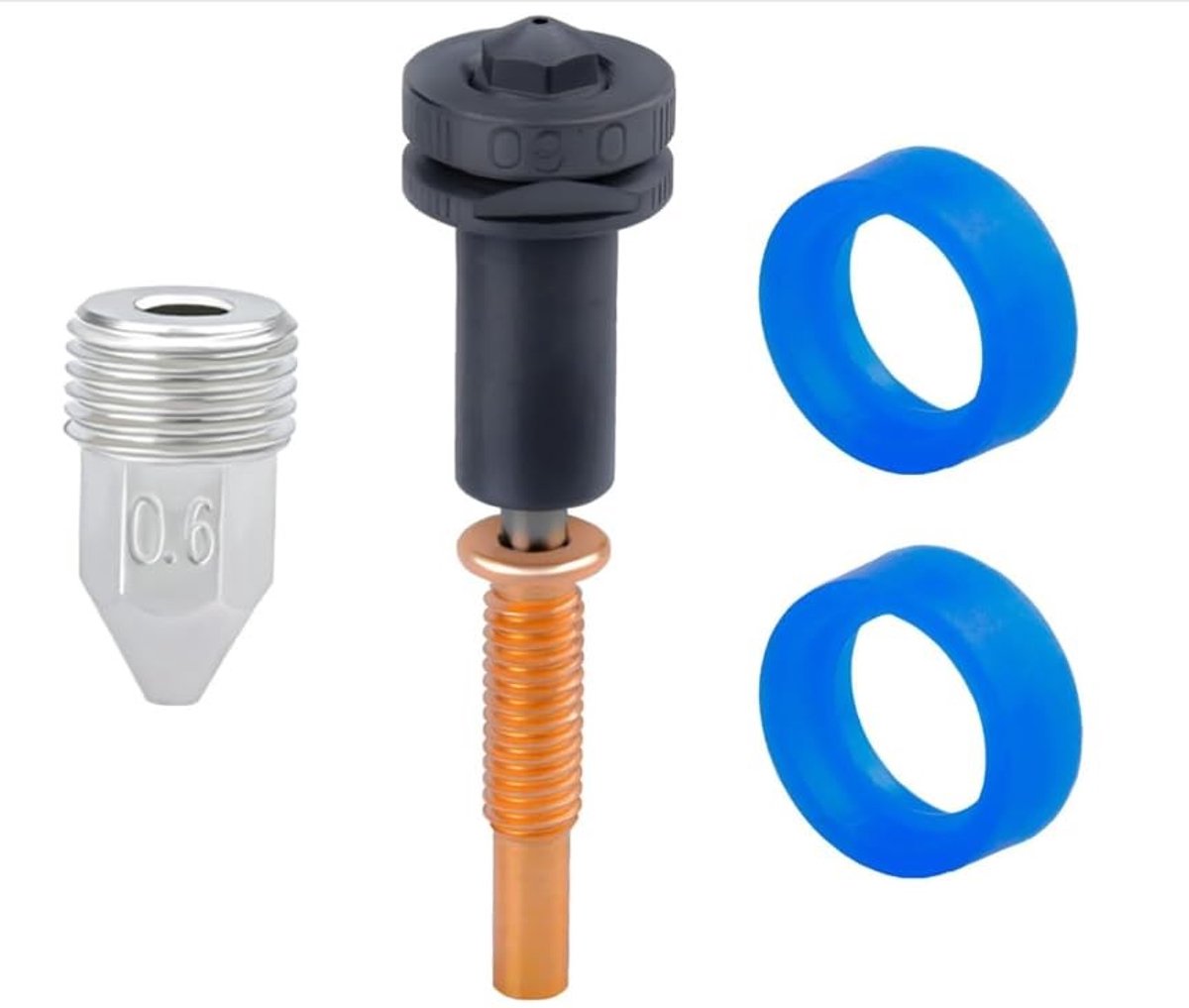 Solidchoice - 0.6mm Hoge Doorstroom Nozzle Set voor 3D-printer