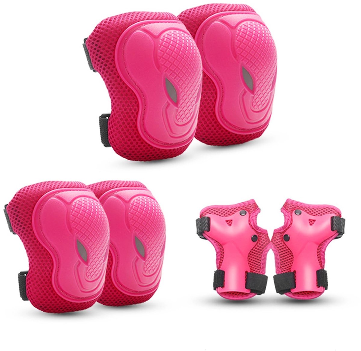 Solidchoice - 6-in-1 Kinderen Beschermset met Knie- en Elleboogbeschermers