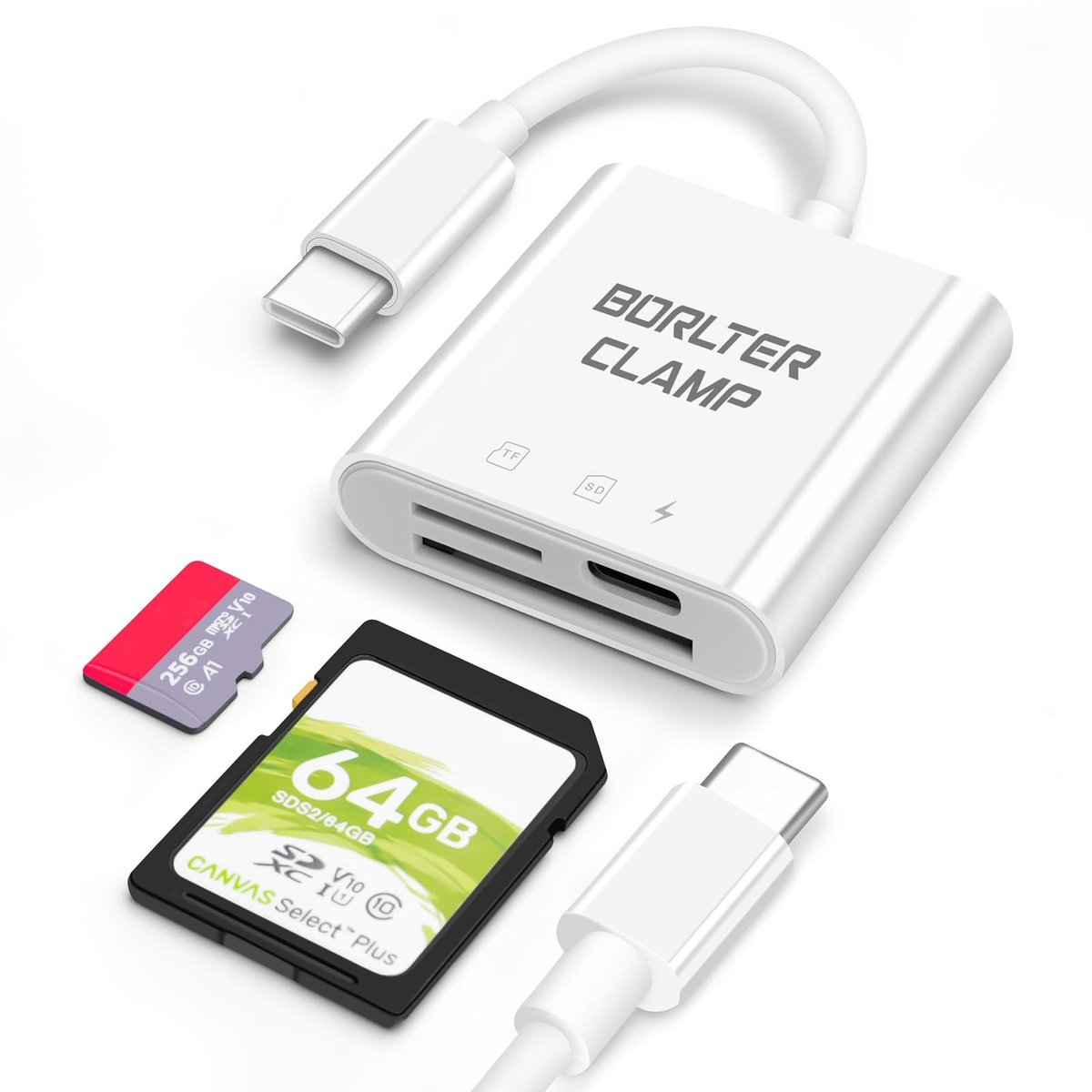 Solidchoice - USB C naar SD/Micro SD Kaartlezer