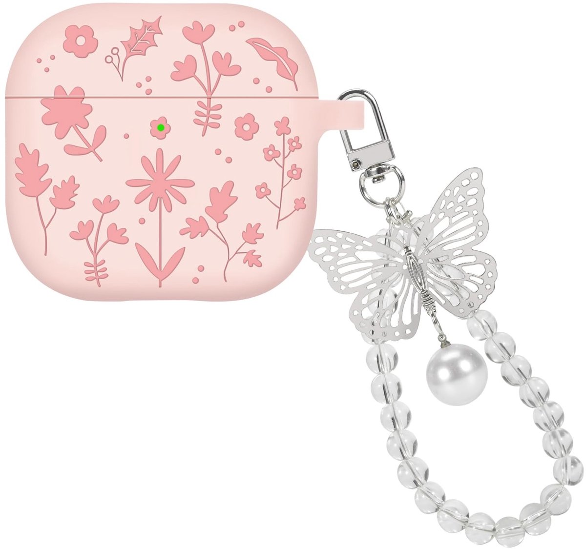 Solidchoice - Zachte Silicone Hoes voor Airpods 4e Generatie met Bloemenpatroon