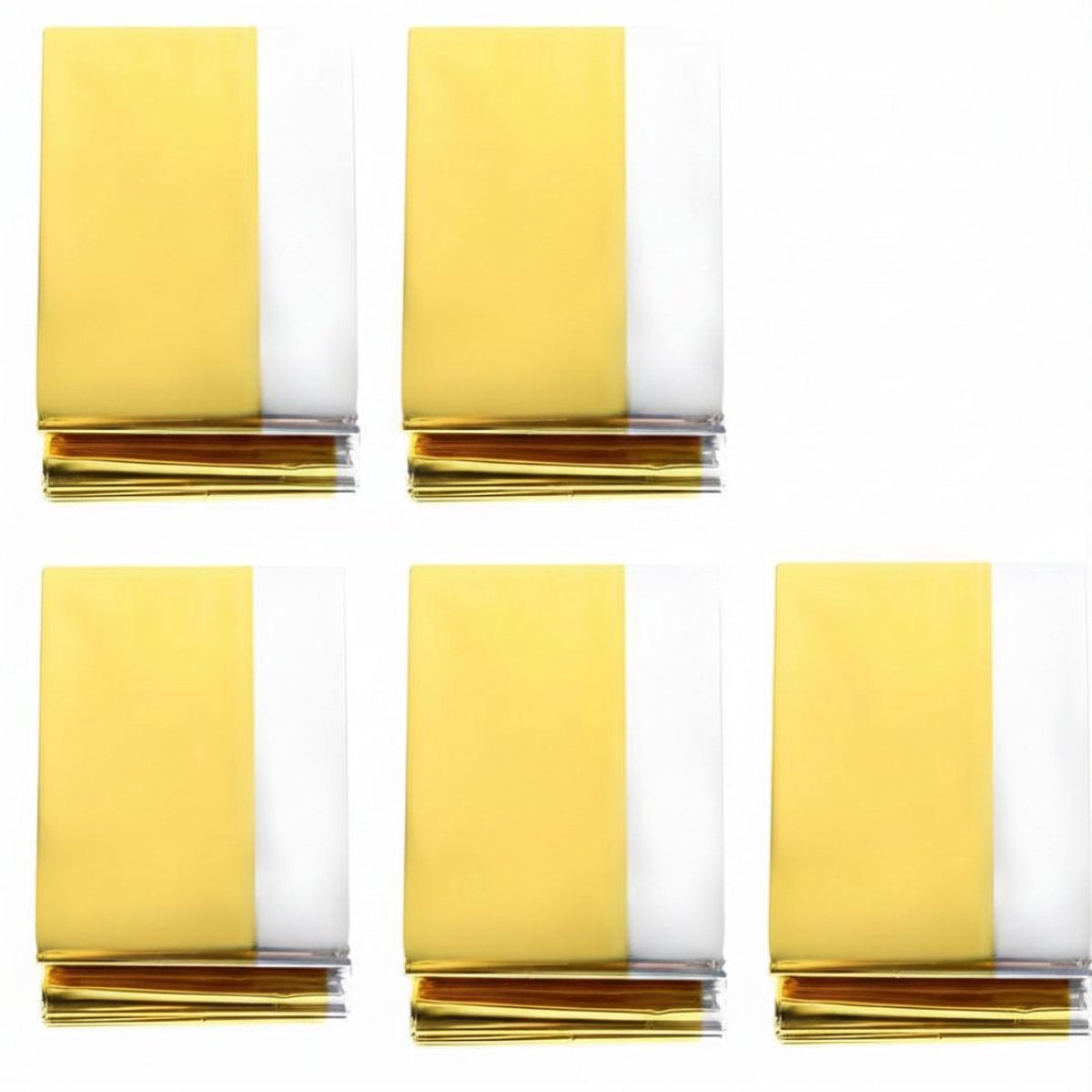 KIRA® Nooddeken - Reddingsdeken - Isolatiedeken - Goud - 210cm x 160cm x 1cm