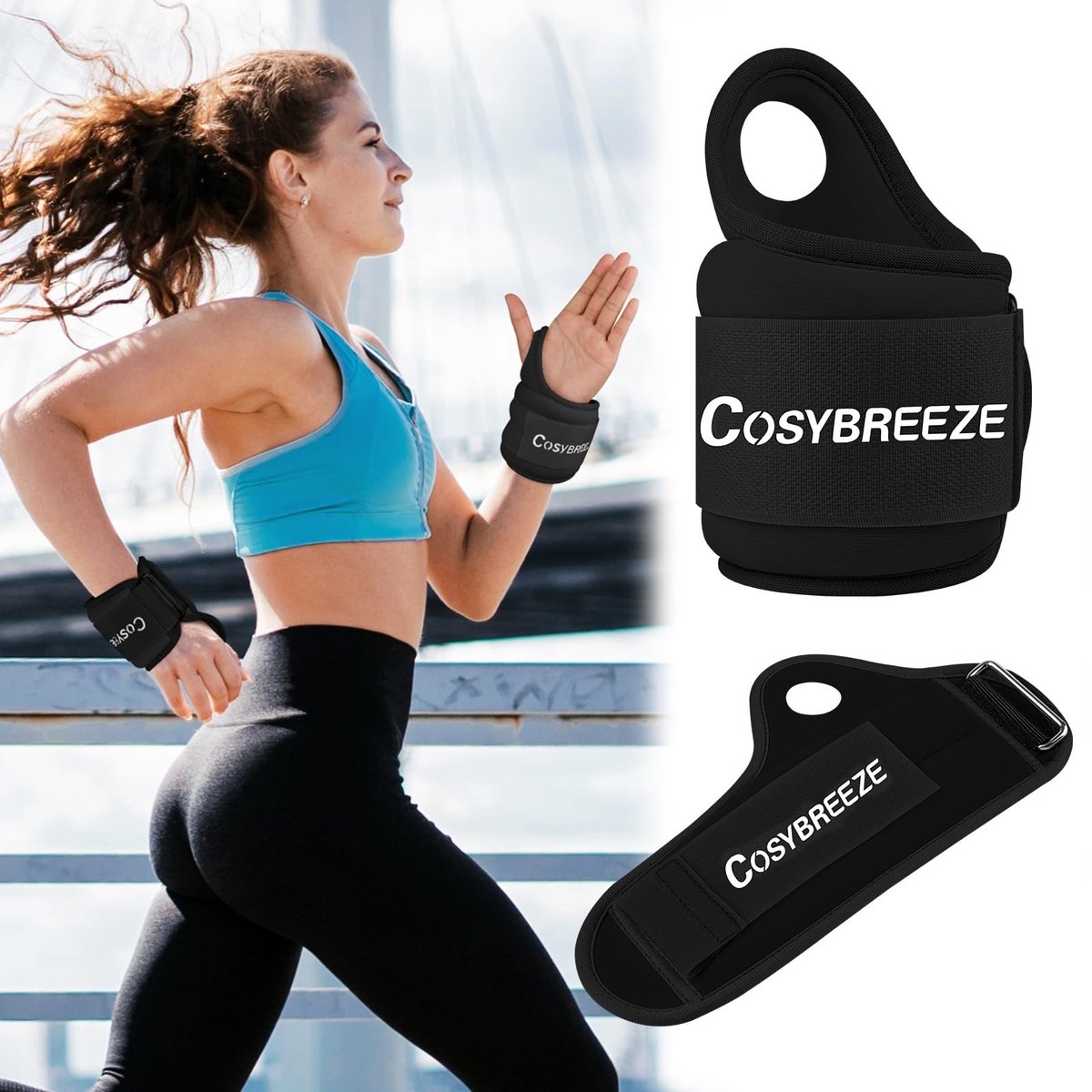 Solidchoice - Polsgewichten met Duimlussen voor Training en Fitness