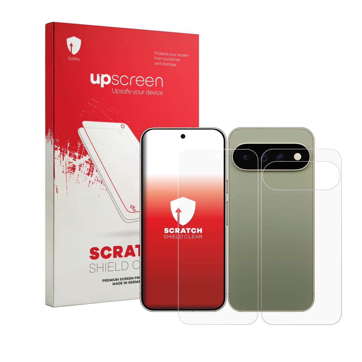 upscreen - Screenprotector voor Google Pixel 11 Pro XL (Voor+Achter) - Folie Beschermfolie transparant