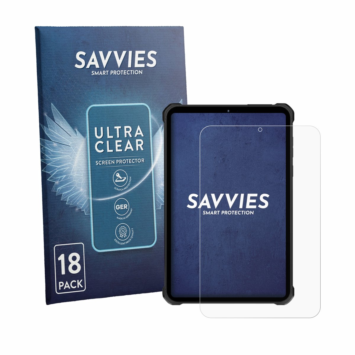 Savvies - Screenprotector voor Oukitel RT11 - Folie Beschermfolie transparant 18 Stuks