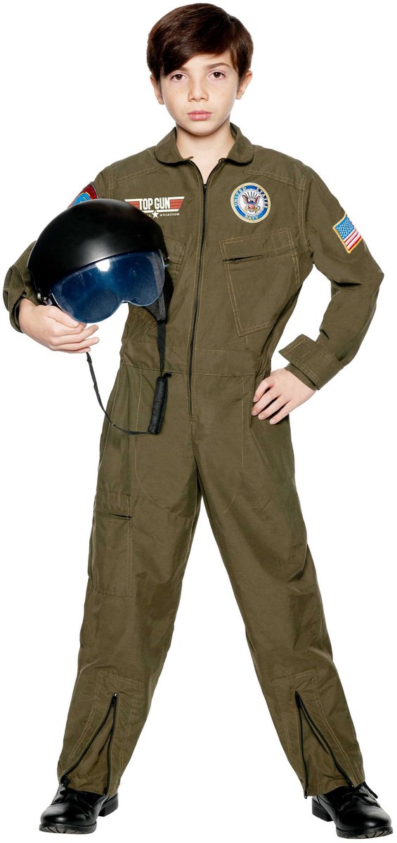 US Navy Top Gun gevechtspiloot kostuum voor kinderen